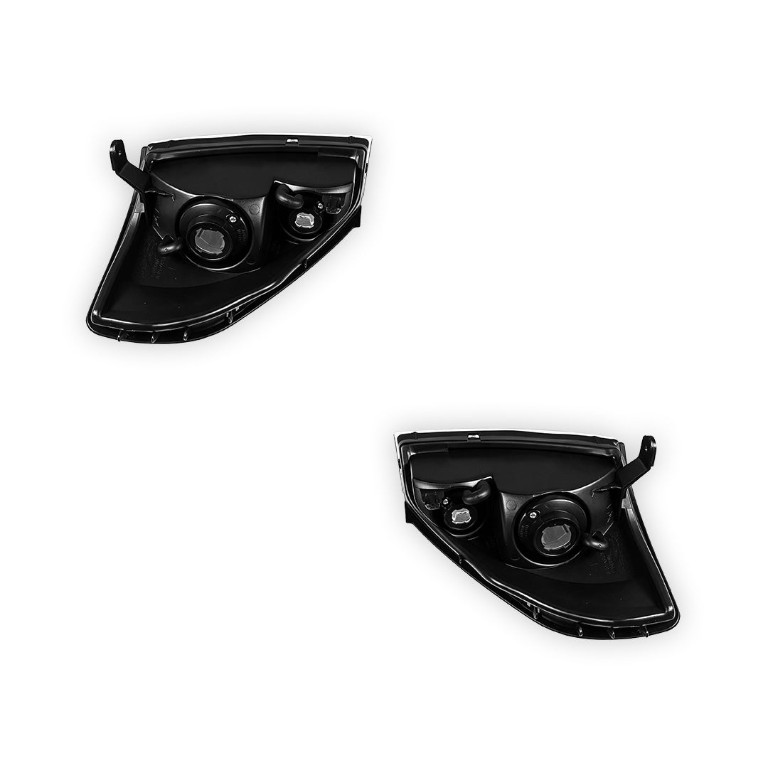 Toyota LandCruiser Prado 90 Series (1997 - 2002) Black Front Corner Turn Signal Indicator Lights LH + RH