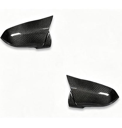 Toyota Supra A90 (2019 - 2026) M Style Carbon Fiber Replacement Door Mirror Cover Caps LH + RH