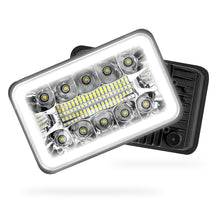 Universal 4 Pcs. 4x6" LED Headlights LH + RH