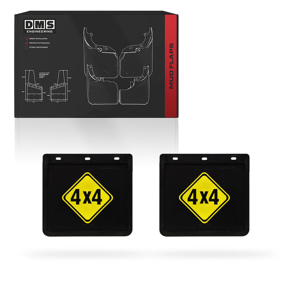 Universal Heavy Duty 4WD Ute & Trailer 4x4 Diamond Mud Flaps