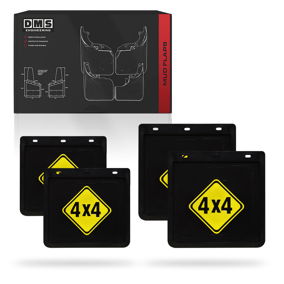 Universal Heavy Duty 4WD Ute & Trailer 4x4 Diamond Mud Flaps