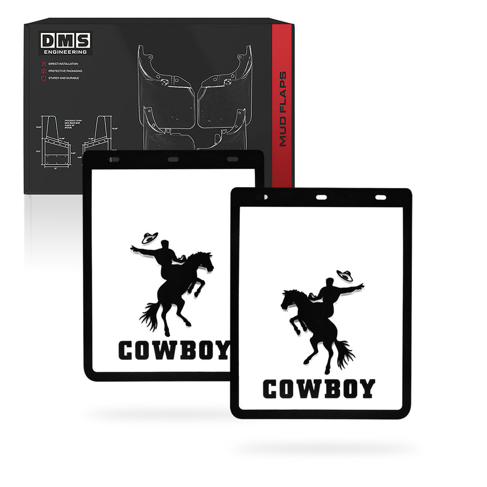 Universal Heavy Duty 4WD Ute & Trailer Cowboy Mud Flaps