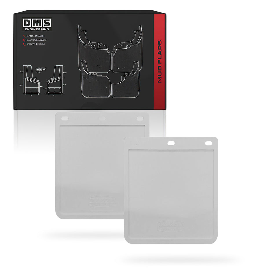 Universal Heavy Duty Trailer & Ute White Mud Flaps