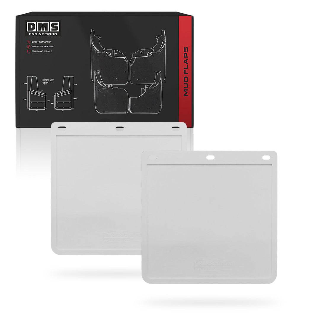 Universal Heavy Duty Trailer & Ute White Mud Flaps