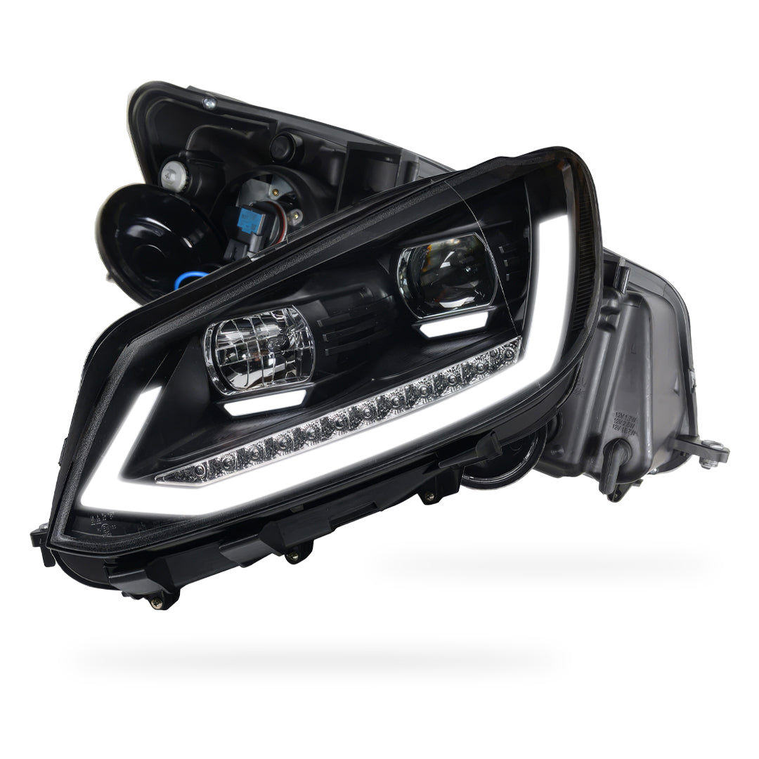 Volkswagen Caddy 2K (2011 - 2015) Black DRL Projector With Sequential Indicators Headlights LH + RH
