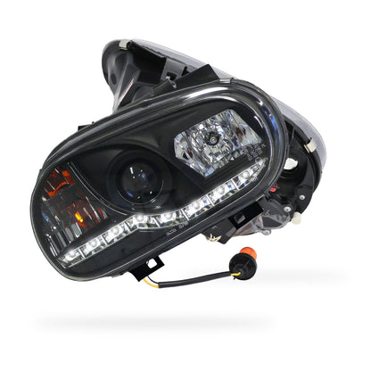 Volkswagen Golf MK4 (1999 - 2004) Black LED DRL Projector Headlights LH + RH