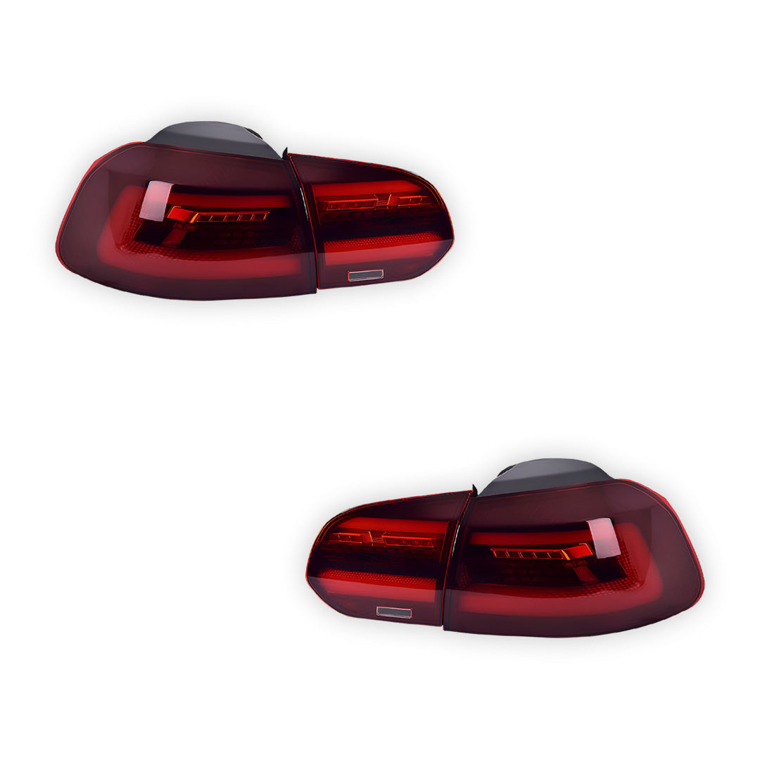 Volkswagen Golf MK6 (2008 - 2013) Red Sequential Tail Lights LH + RH