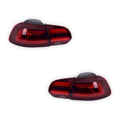 Volkswagen Golf MK6 (2008 - 2013) Red Sequential Tail Lights LH + RH