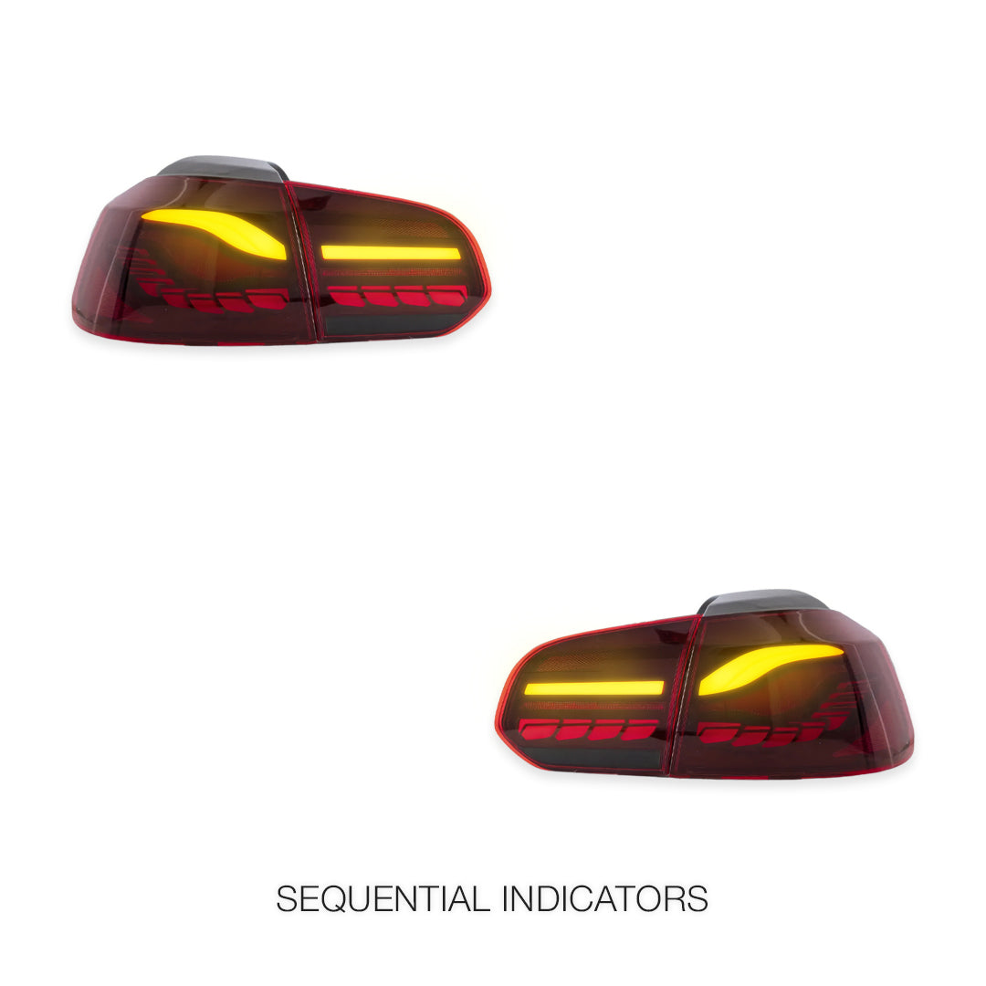 Volkswagen Golf MK6 (2010 - 2014) OLED Tail Lights LH + RH