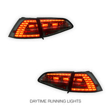 Volkswagen Golf MK7 (2012 - 2017) R Style Full Smoked LED Tail Lights LH + RH