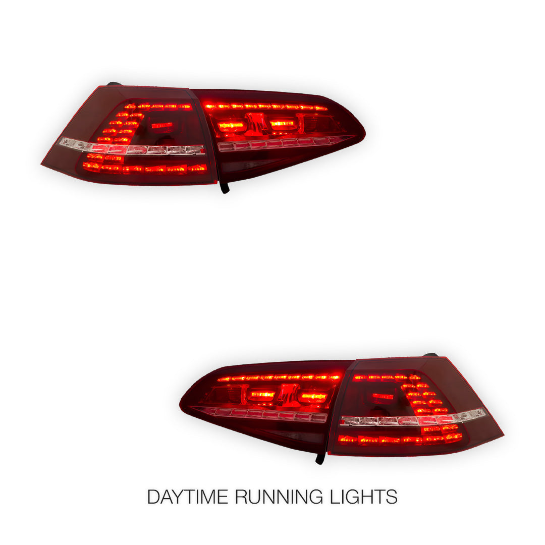 Volkswagen Golf MK7 (2012 - 2017) R Style Optional Sequential Tail Lights LH + RH