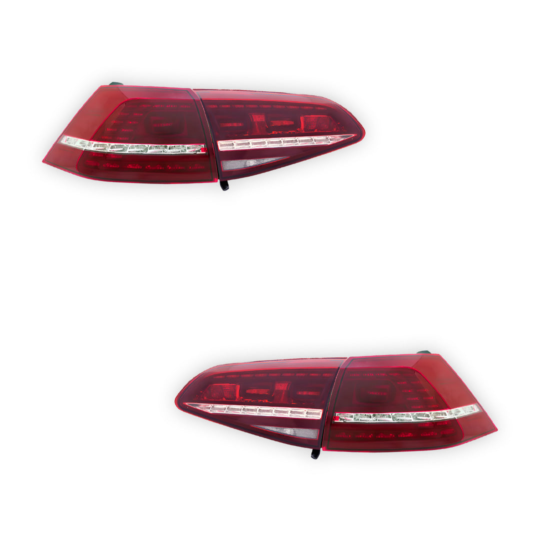 Volkswagen Golf MK7 (2012 - 2017) R Style Optional Sequential Tail Lights LH + RH