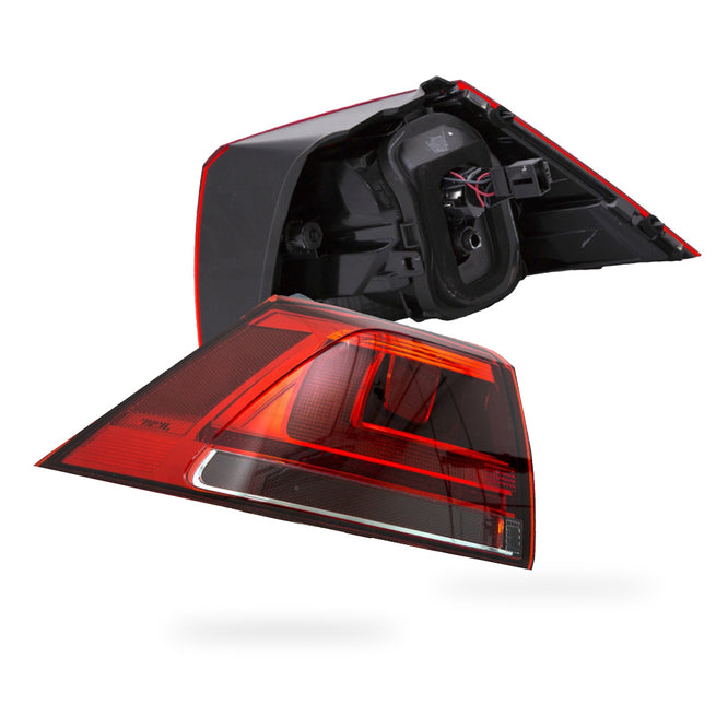 Volkswagen Golf MK7 Hatch (2013 - 2017) Tinted Non-LED Tail Lights LH + RH