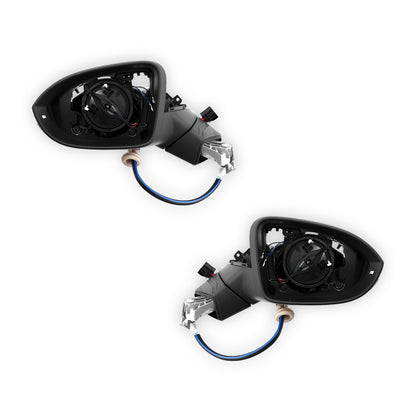 Volkswagen Golf MK8 (2021 - 2026) Genuine Black With Mirror Lamp Door Mirror Body LH + RH