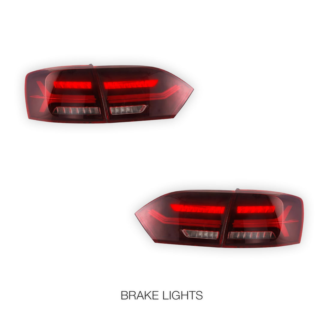 Volkswagen Jetta 1B (2011 - 2014) Red Sequential Tail Lights LH + RH