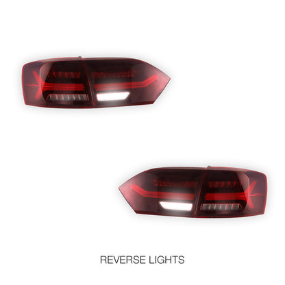 Volkswagen Jetta 1B (2011 - 2014) Red Sequential Tail Lights LH + RH