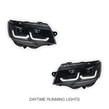 Volkswagen Multivan T6.1 (2020 - 2024) Black DRL LED Projector With Sequential Indicators Headlights LH + RH