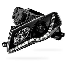 Volkswagen Passat B6 (2006 - 2010) Black DRL LED Dual Beam Projector Headlights LH + RH
