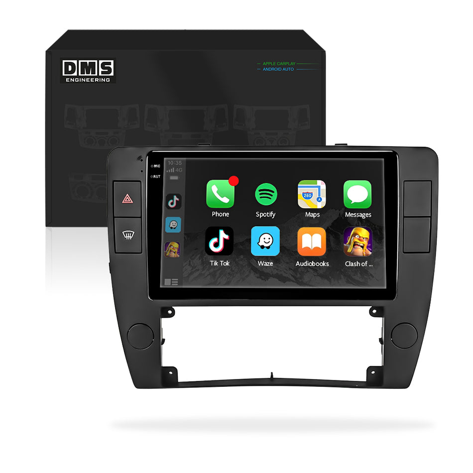 Volkswagen Passat GP (2000 - 2005) 9" Wireless Android 15 Head Unit for Apple CarPlay / Android Auto