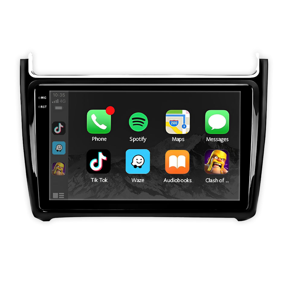 Volkswagen Polo 6R Sedan (2008 - 2020) 9" Wireless Android 15 Head Unit for Apple CarPlay / Android Auto