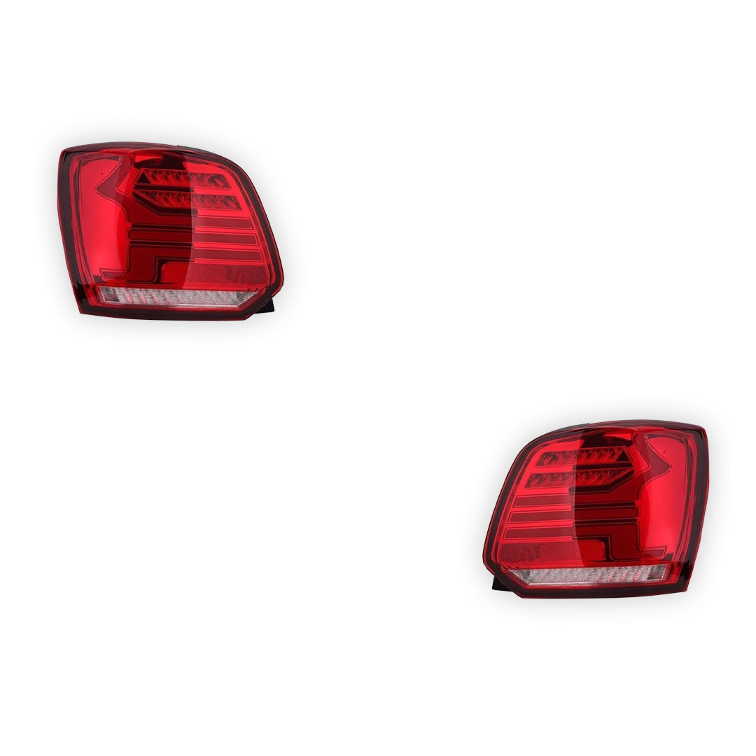 Volkswagen Polo 6R (2010 - 2018) Red DRL Sequential Tail Lights LH + RH