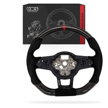 Volkswagen Polo 6R (2014 - 2019) Carbon Fibre Alcantara Black Stitching + Red Center Line Steering Wheel