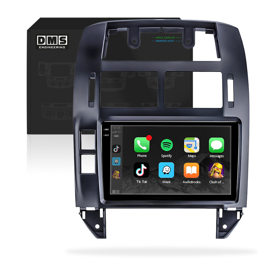 Volkswagen Polo 9N 6R (2004 - 2011) 9" Wireless Android 15 Head Unit for Apple CarPlay / Android Auto