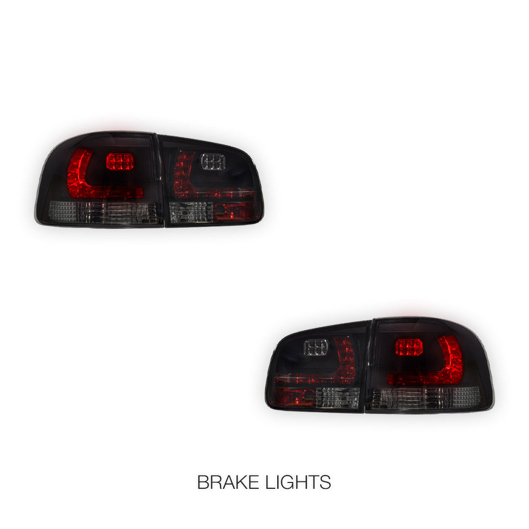 Volkswagen Touareg 7L (2003 - 2007) Smoked Black LED Tail Lights LH + RH