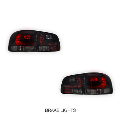 Volkswagen Touareg 7L (2003 - 2007) Smoked Black LED Tail Lights LH + RH