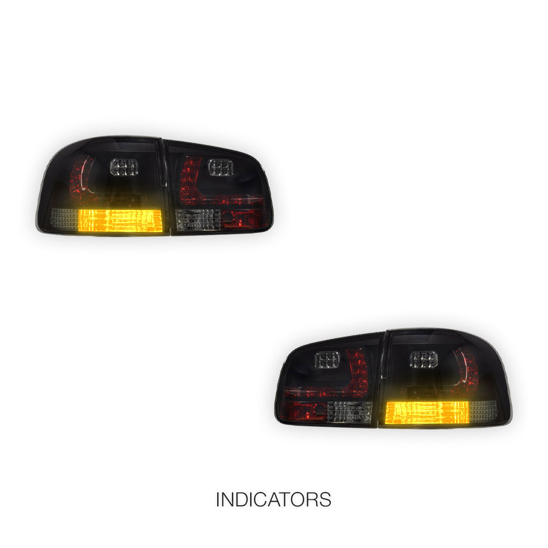 Volkswagen Touareg 7L (2003 - 2007) Smoked Black LED Tail Lights LH + RH