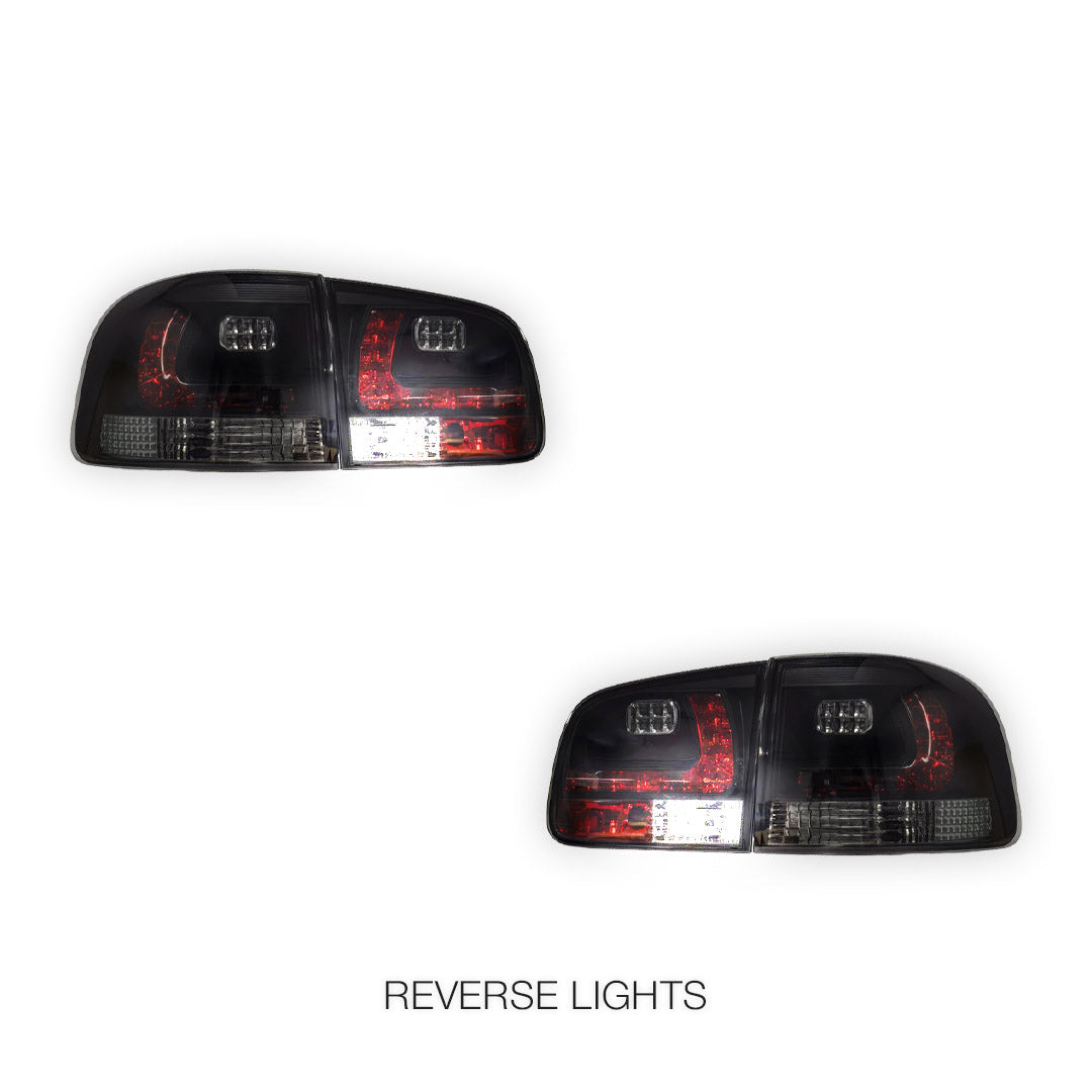 Volkswagen Touareg 7L (2003 - 2007) Smoked Black LED Tail Lights LH + RH