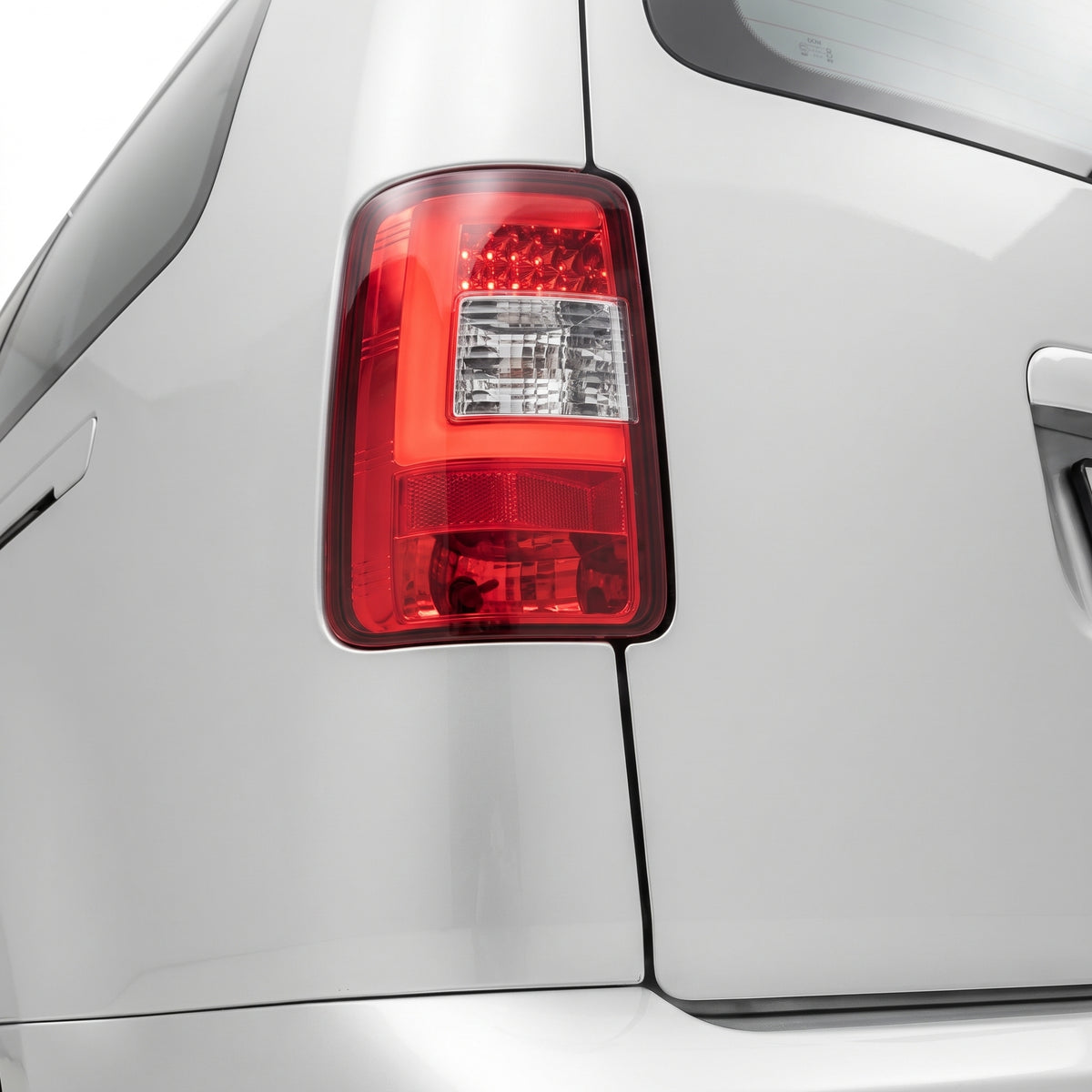 Volkswagen Caddy 2KN (2005 - 2015) 3D LED Stripe Tail Lights LH + RH installed close-up
