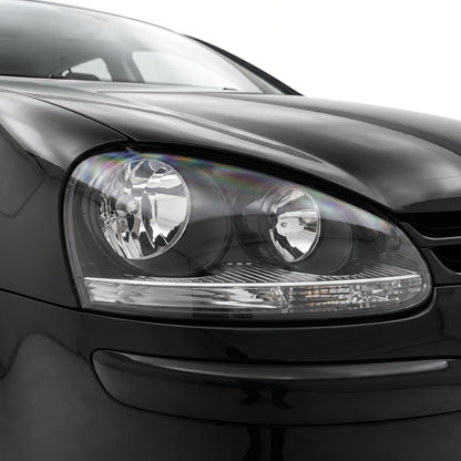 Volkswagen Golf MK5 (2005 - 2009) Black OEM Style Headlights LH + RH