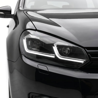 Volkswagen Golf MK6 (2008 - 2013) DRL Projector Sequential Headlights LH + RH installed