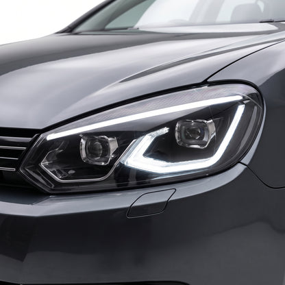 Volkswagen Golf MK6 (2008 - 2013) LED Headlights Halo DRL  LH + RH