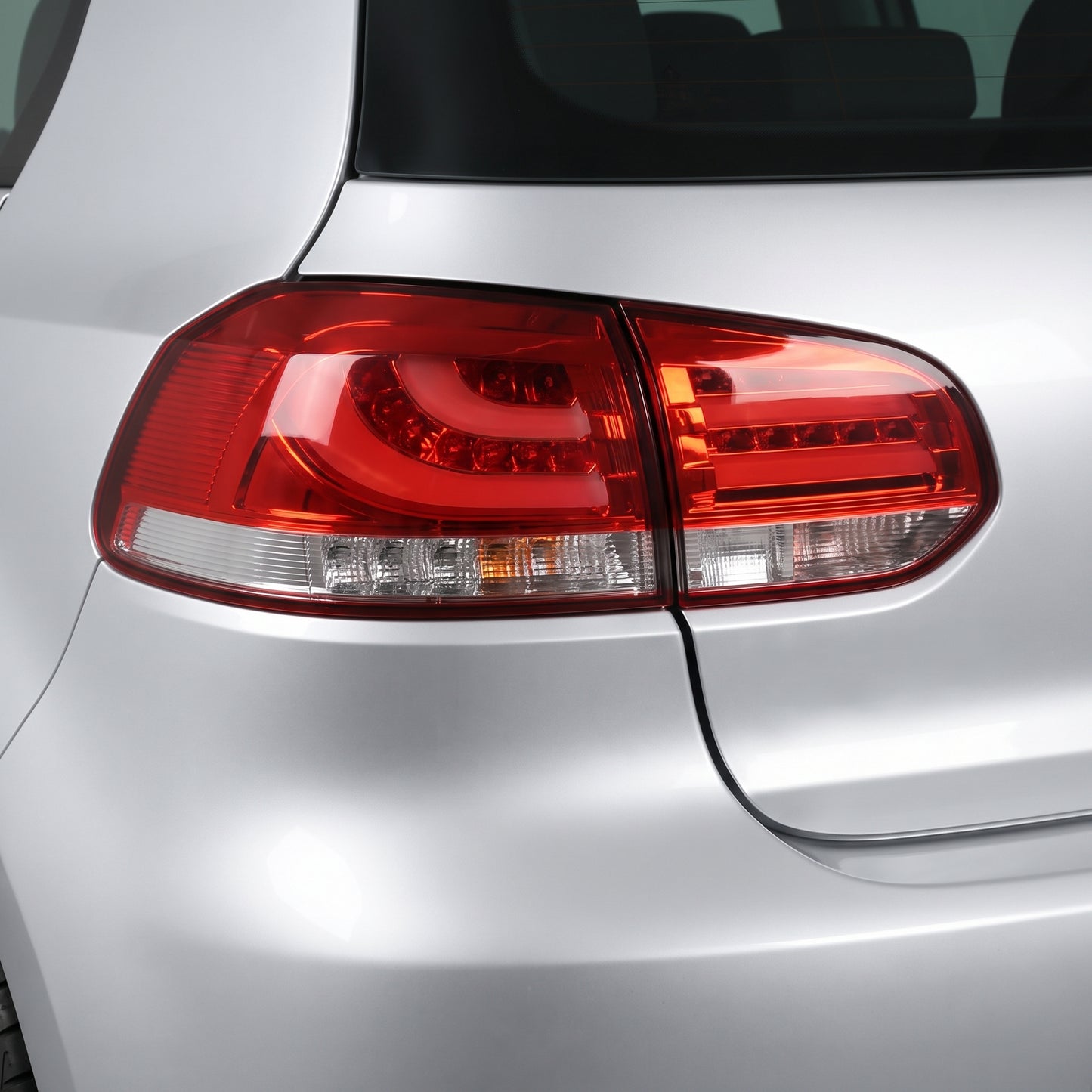 Volkswagen Golf MK6 (2008 - 2013) R Style Clear Red 3D LED Stripe Bar Tail Lights LH + RH