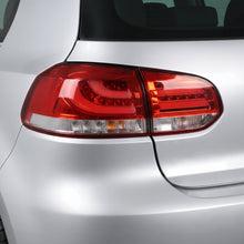 Volkswagen Golf MK6 (2008 - 2013) R Style Clear Red 3D LED Stripe Bar Tail Lights LH + RH