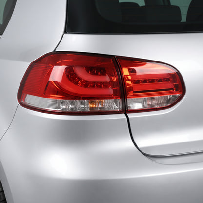 Volkswagen Golf MK6 (2008 - 2013) R Style Clear Red 3D LED Stripe Bar Tail Lights LH + RH