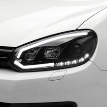 Volkswagen Golf MK6 (2009- 2013) 3D Stripe Bar LED DRL Projector Headlights LH + RH