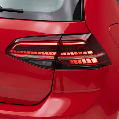 Volkswagen Golf MK7 (2013 - 2019) Sequential Red Full LED Tail Lights LH + RH