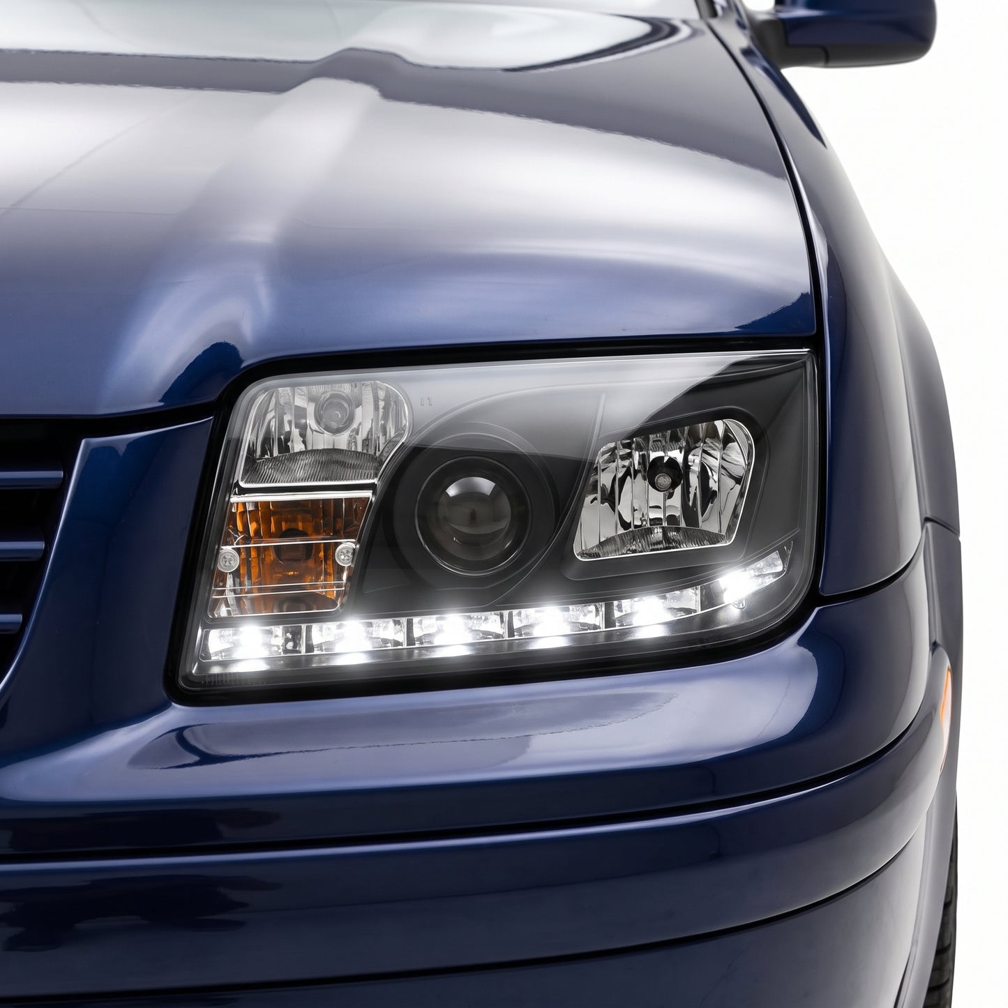 Volkswagen Bora 1J (1998 - 2004) LED DRL Projector Headlights LH + RH