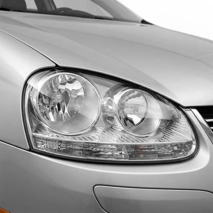 Volkswagen Jetta 1K (2006 - 2011) OEM Style Chrome Non Xenon Headlights LH + RH