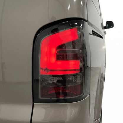 Volkswagen Multivan T5 (2010 - 2015) Smoked Black LED Tail Lights LH + RH