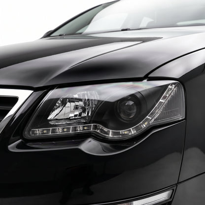 Volkswagen Passat B6 3C (2006 - 2010) DRL LED Dual Beam Projector Headlights LH + RH