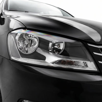 Volkswagen Passat B7 3C (2010 - 2014) OEM Style Non Xenon Headlights LH + RH installed close-up