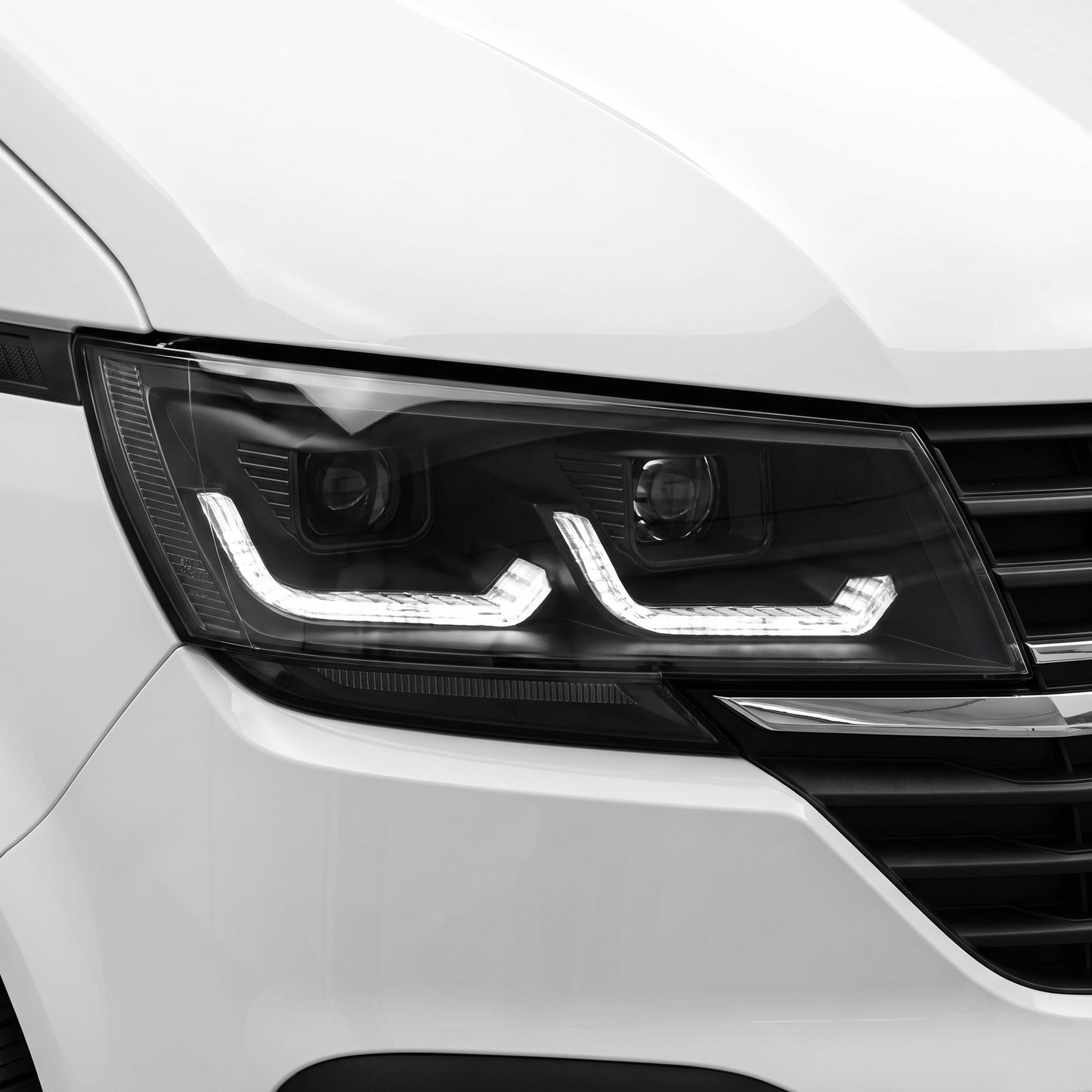 Volkswagen Transporter T6.1 (2020 - 2024) DRL LED Projector Headlights with Sequential Indicators LH + RH