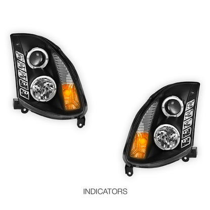 Nissan Skyline V35 (2001- 2006) LED DRL Projector Headlights LH + RH