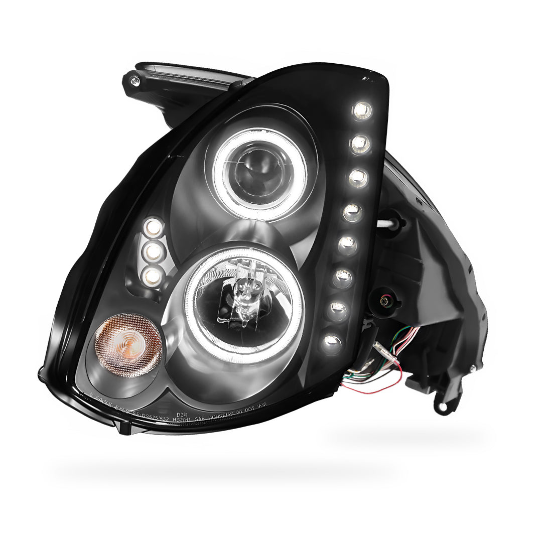 Nissan Skyline V35 (2003- 2008) LED DRL Angel-Eyes Projector Headlights LH + RH