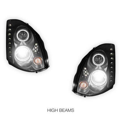 Nissan Skyline V35 (2003- 2008) LED DRL Angel-Eyes Projector Headlights LH + RH