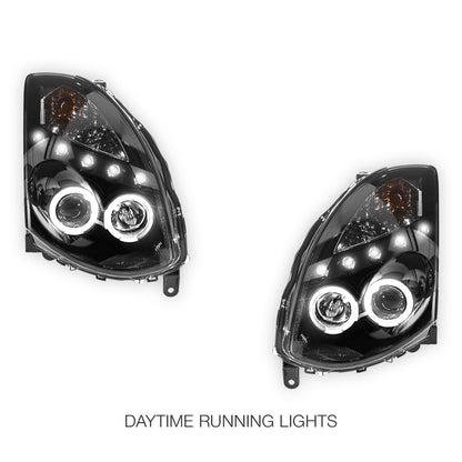 Nissan Skyline V35 (2003- 2008) LED DRL Angel-Eyes Projector Headlights LH + RH